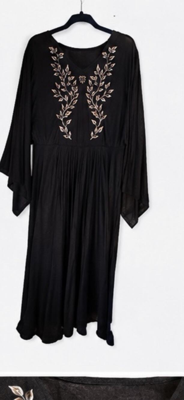 Sweet Sixteen XL Gothic Witchy Women’s Ankle Length Dress Flowy Sleeves Arrowed
